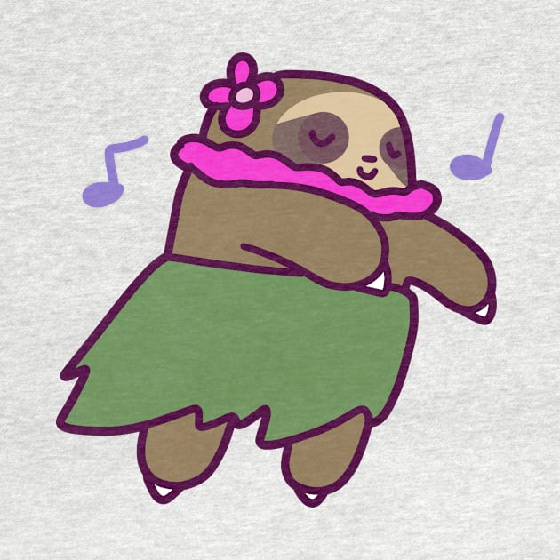 Cute Hula Sloth by saradaboru